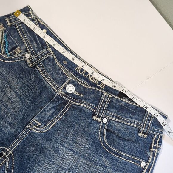 Rock & Roll Cowgirl Jeans Womens 28 Blue Original Lowrise Bootcut Western - Picture 11 of 13